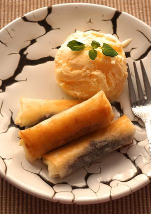 あんこ×クリームチーズのスイーツ春巻き-レシピのメイン写真