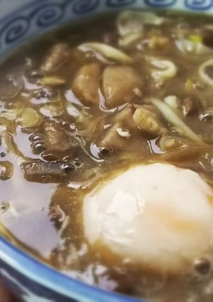 簡単！お雑煮うどん (鶏ダシ醤油)-レシピのメイン写真