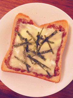 納豆トースト-レシピのメイン写真