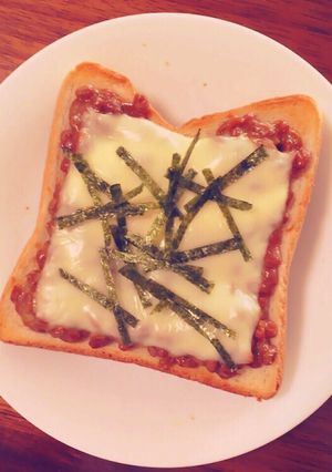 納豆トースト-レシピのメイン写真