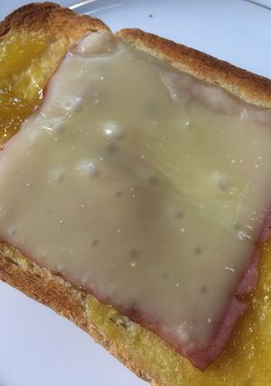 残った栗きんとんでチーズトースト-レシピのメイン写真