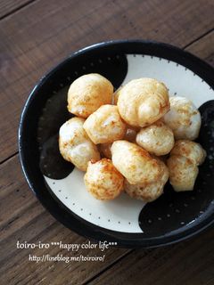 餅リメイク★レンジでサクサク!醤油おかき-レシピのメイン写真