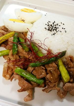 豚バラとアスパラの炒め-レシピのメイン写真