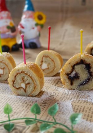 ＨＭ×バナナでしっとりプチロールケーキ風-レシピのメイン写真