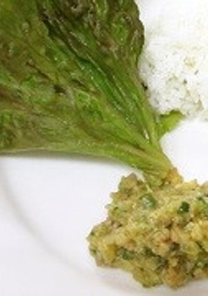 鶏味噌のサニーレタスごはん-レシピのメイン写真