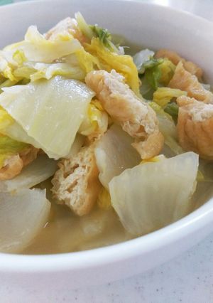 スピードメニュー♪白菜と油揚げの煮浸し☆-レシピのメイン写真