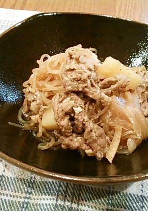 糀でヘルシー☆甘辛肉じゃが-レシピのメイン写真