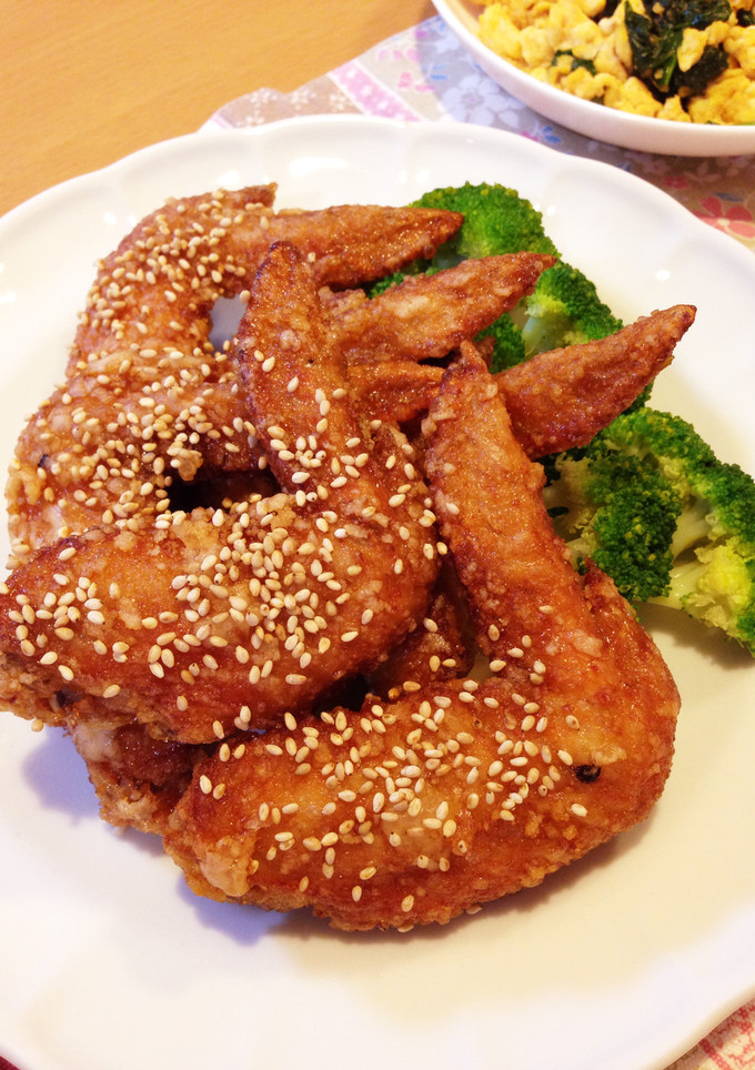 ご飯がススム♡手羽先の甘辛唐揚げ-レシピのメイン写真