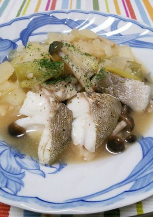 ★ひとり鍋diet第一弾★鱈と葱の洋風鍋-レシピのメイン写真