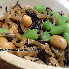 รูปของ ひじきと大豆の煮物