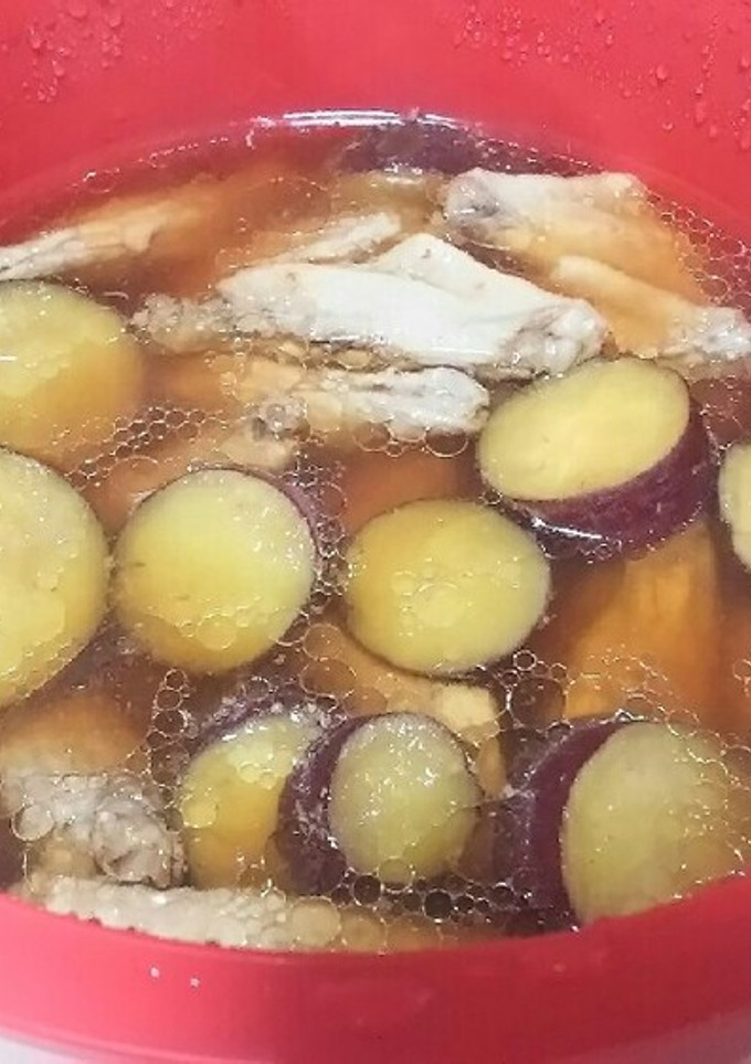 ☆マイヤー2☆手羽中とさつまいもの煮物☆-レシピのメイン写真