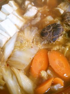 簡単白菜たっぷり!鶏肉と白菜の中華風鍋!-レシピのメイン写真