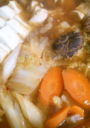 簡単白菜たっぷり！鶏肉と白菜の中華風鍋！-レシピのメイン写真