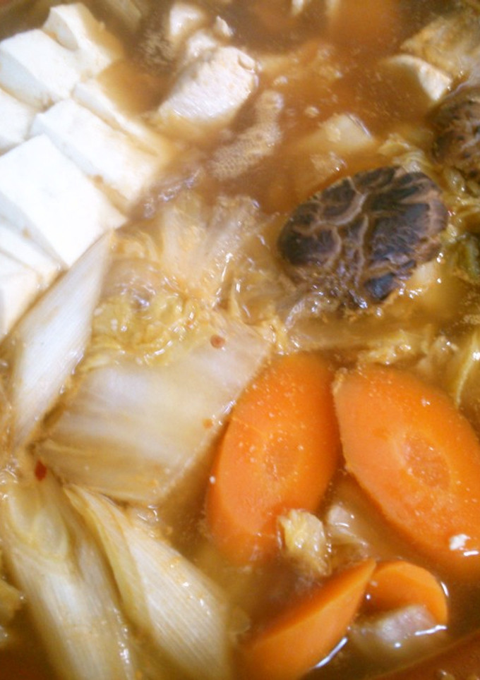 簡単白菜たっぷり！鶏肉と白菜の中華風鍋！-レシピのメイン写真