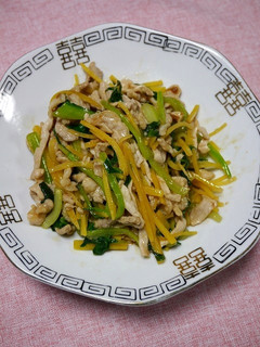 簡単!安納芋と青梗菜の青椒肉絲-レシピのメイン写真