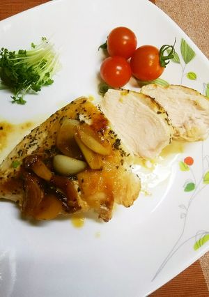 ヨーグルトDEしっとり鶏胸肉のソテー♪-レシピのメイン写真