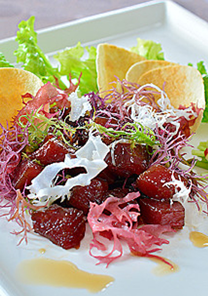 マグロのポキ☆漬けマグロの海藻和え-レシピのメイン写真