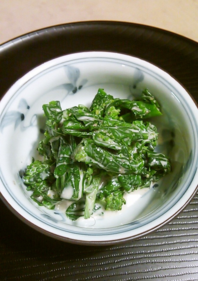 菜の花ごまだれマヨ和え-レシピのメイン写真