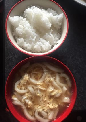 かき卵うどん-レシピのメイン写真