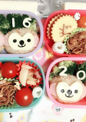 簡単サル年キャラ弁2016♡-レシピのメイン写真