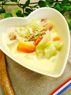 白菜のクリームチーズ煮-レシピのメイン写真