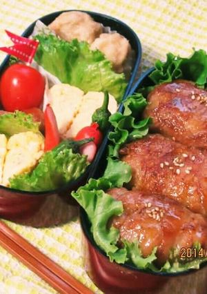 肉巻きおにぎり⭐ご飯も美味しい⭐-レシピのメイン写真