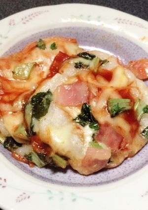 簡単おもちピザ♡フライパンだけで-レシピのメイン写真