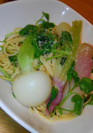 ちょっとアレンジ~七草★アンチョビパスタ-レシピのメイン写真