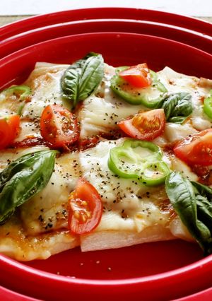 レンジで簡単♪もっちもちのもちピザ-レシピのメイン写真