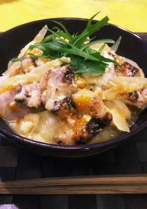 白だしの炙り親子丼-レシピのメイン写真