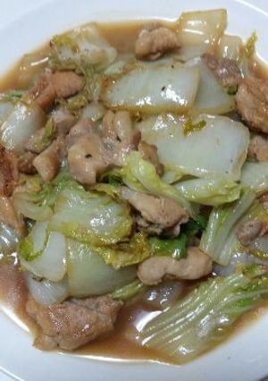 鶏肉と白菜の塩レモン炒め-レシピのメイン写真