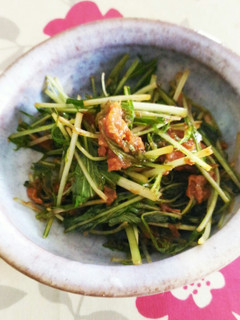 梅肉で水菜!-レシピのメイン写真