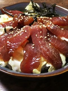 山ワサビとマグロの漬け丼-レシピのメイン写真