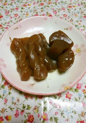 お弁当　作り置きに♪簡単！蒟蒻の含め煮-レシピのメイン写真