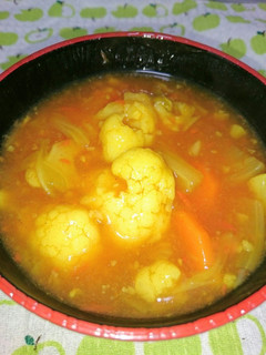 カリフラワーのトマトカレーあんスープ-レシピのメイン写真