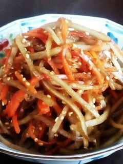 【フライパン】きんぴら牛蒡(常備菜)-レシピのメイン写真