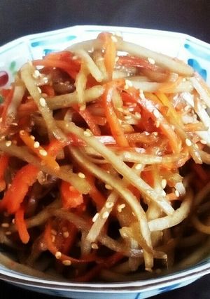 【フライパン】きんぴら牛蒡(常備菜)-レシピのメイン写真