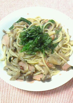 キノコのガーリックバター醤油パスタ-レシピのメイン写真