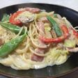 シチューの素で!白菜のクリームパスタ♬