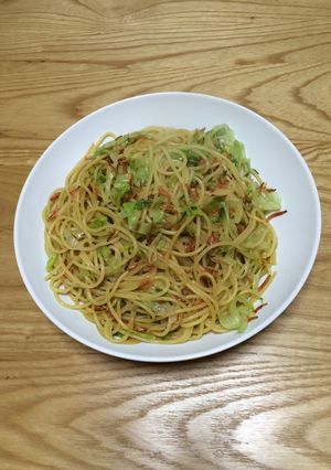 楽チン!!パスタで塩焼きそば-レシピのメイン写真