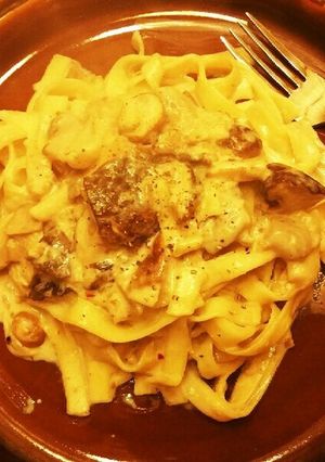 簡単クリームパスタ！きのこクリーム-レシピのメイン写真