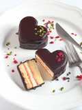 バレンタインに★ハートのチョコケーキ