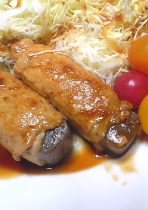肉巻きこんにゃくの生姜焼き-レシピのメイン写真