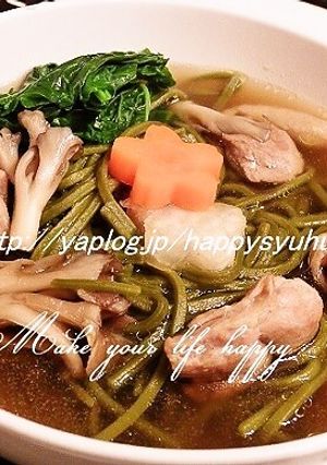 濃い抹茶そばde☆年越し蕎麦-レシピのメイン写真