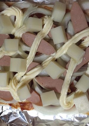 白はんぺんで餅ピザ-レシピのメイン写真