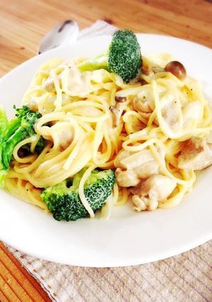 高校生の☆豆乳チキンクリームパスタ-レシピのメイン写真
