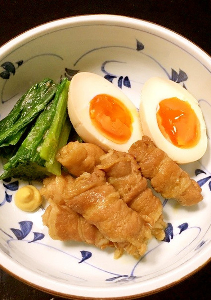 ぐるぐる巻き豚の角煮風　-レシピのメイン写真