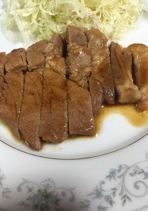 子ども用しょうが焼き 厚切りロース-レシピのメイン写真