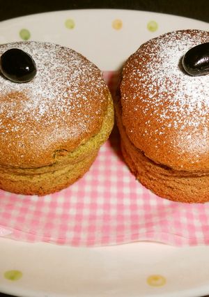 黒豆のふわふわカップケーキ（抹茶&珈琲）-レシピのメイン写真