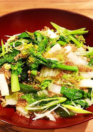 菜の花香る中華うどん-レシピのメイン写真